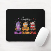 Womens Happy Hallothanksmas Halloween Thanksgiving Muismat (Met muis)
