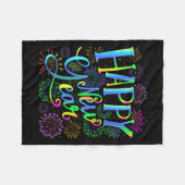 Womens Happy New Year 2026 V-neck  Fleece Deken (Voorkant (Horizontaal))