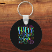 Womens Happy New Year 2026 V-neck Sleutelhanger (Voorkant)