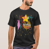 Womens Happy New Years Eve Party Supplies 2026 Mat T-shirt (Voorkant)