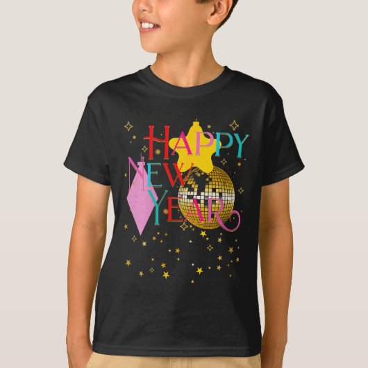 Womens Happy New Years Eve Party Supplies 2026 Mat T-shirt (Voorkant)