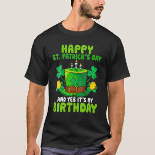 Womens Happy St Patrick Day en ja, het is mijn geb T-shirt