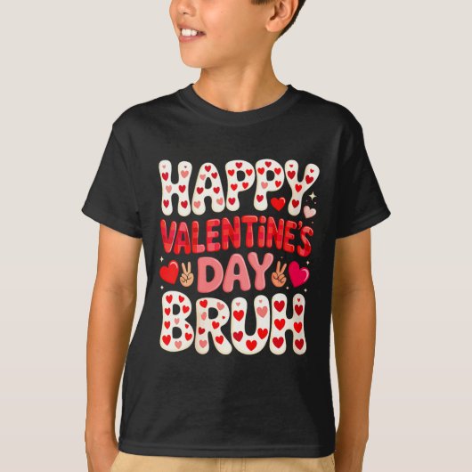 Women's Happy Valentine's Day Hearts Matching Kids T-shirt (Voorkant)