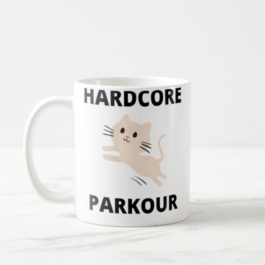 Womens Hardcore Parkour Kitten Koffiemok (Links)