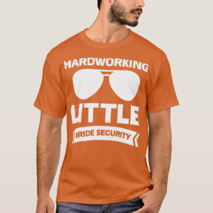 Womens Hardworking kleine bride veiligheidsbride T-shirt