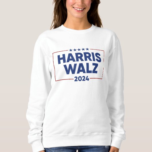 Womens Harris Waltz 2024 Verkiezing Kamala Harris Trui (Voorkant)