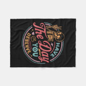 Womens Have The Day You Deserve Sarcastic Skeleton Fleece Deken (Voorkant (Horizontaal))