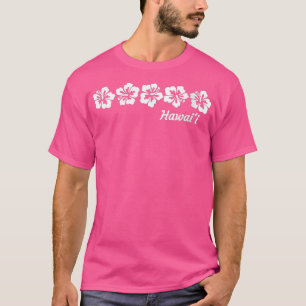 Womens Hawaii Hibiscus Flower Hawaiian VNeck T-shirt
