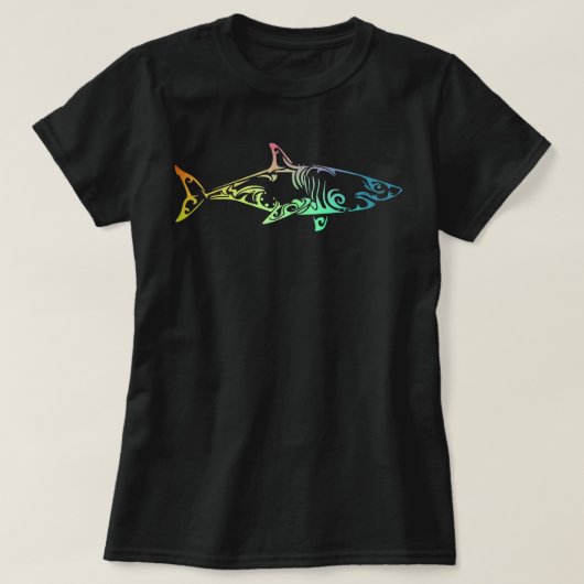 Womens Hawaii Mano Tribal Shark Shark Lover Week T-shirt (Design voorkant)