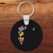 Womens He Makes All Things New Butterfly V-neck Sleutelhanger (Voorkant)