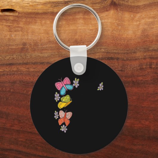 Womens He Makes All Things New Butterfly V-neck Sleutelhanger (Voorkant)