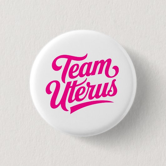 Women's Health Advocacy Team Uterus Ronde Button 3,2 Cm (Voorkant)