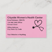 Women's Health OBGYN Appointment Cards Afsprakenkaartje (Voorkant)
