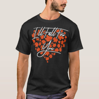Womens Heart Autumn verliest Herfst Season T-shirt