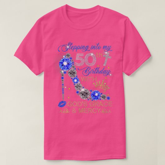 Womens heelt 50th Birthday Squad in 50 T-shirt (Design voorkant)