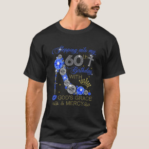 Womens heelt 60e verjaardag vierkant in 60 t-shirt