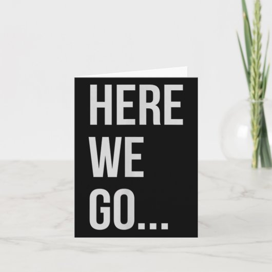 Womens Here We Go Xl Heather Blue Kaart (Voorkant)