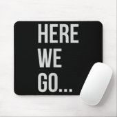 Womens Here We Go Xl Heather Blue  Muismat (Met muis)