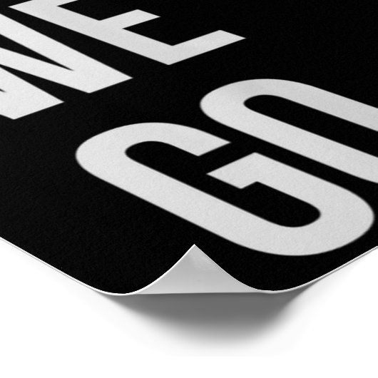 Womens Here We Go Xl Heather Blue  Poster (Hoek)