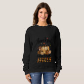 Womens Herfst herfst Thankful Auntie Pumpkin Thank Trui (Voorkant volledig)