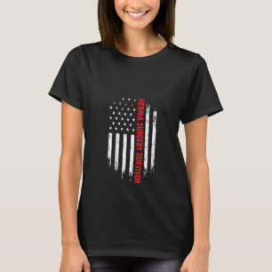 Womens Hernia Surgery Amerikaanse vlag Recov T-shirt