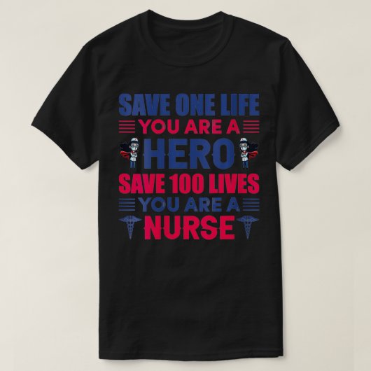 Womens Hero Saves Lives Nurse Gift VN T-shirt (Design voorkant)