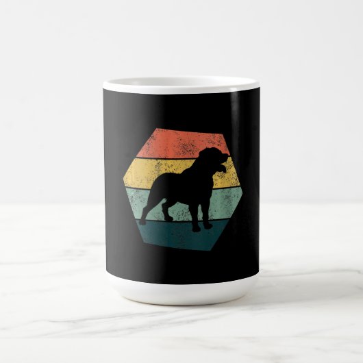 Womens Hexagon Rottweiler Gift Rottweiler Koffiemok (Center)