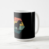 Womens Hexagon Rottweiler Gift Rottweiler Koffiemok (Voorkant rechts)