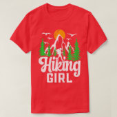 Womens Hiking Hike Backpackaging Natuur Hiking Gir T-shirt (Design voorkant)