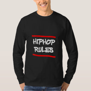 Womens Hip Hop Rules Break Dance Rap Rapper Music T-shirt