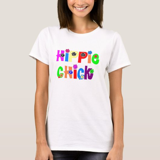 Womens Hippie Chick T-Shirt (Voorkant)