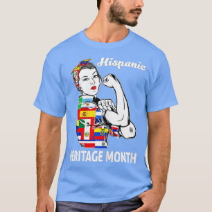 Womens Hispanic Heritage Month Woman Latino Counte T-shirt