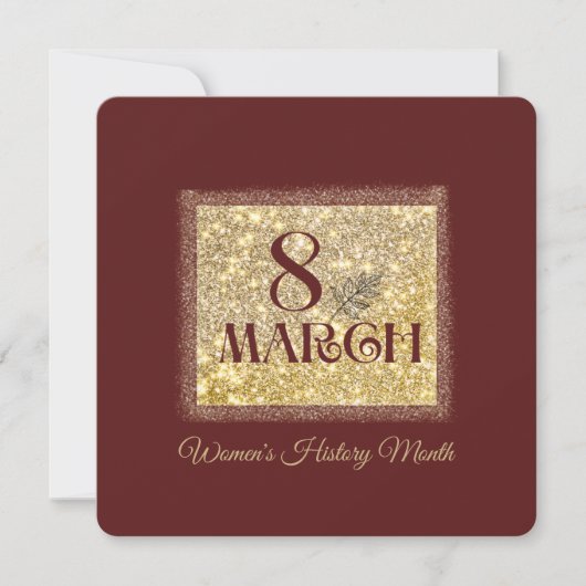 Women's History Month 2025 8 maart Kaart (Voorkant)
