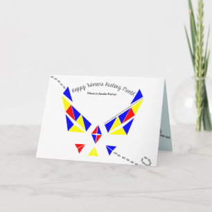 Women's History Month Ameila Earhart Greeting Card Kaart