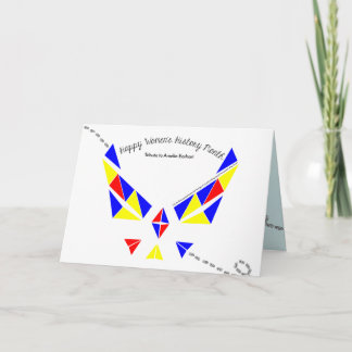 Women's History Month Ameila Earhart Greeting Card Kaart