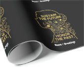 Women's History Month Eco-Feminist Sustain Future Cadeaupapier (Rol Hoek)