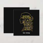 Women's History Month Eco-Feminist Sustain Future Kaart (Voorkant / Achterkant)