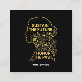 Women's History Month Eco-Feminist Sustain Future Vierkante Visitekaartje