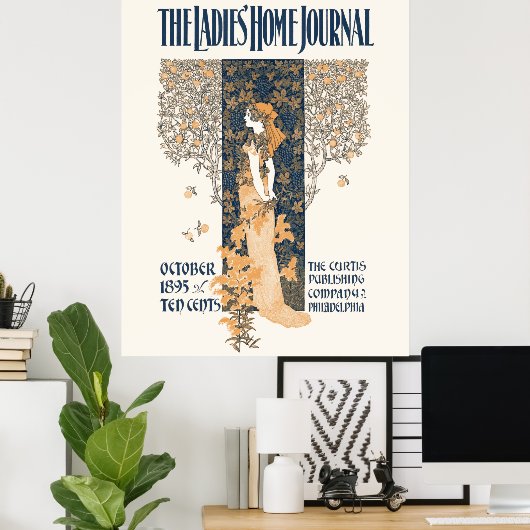 Women's Home Journal, oktober 1895 Poster (Thuiskantoor)