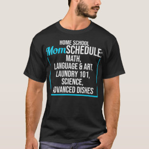 Womens Homeschool Mam Planning Funny Gezegde Home  T-shirt