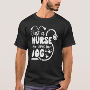 Womens Hondenliefhebber Geweldige RN Geregistreerd T-shirt