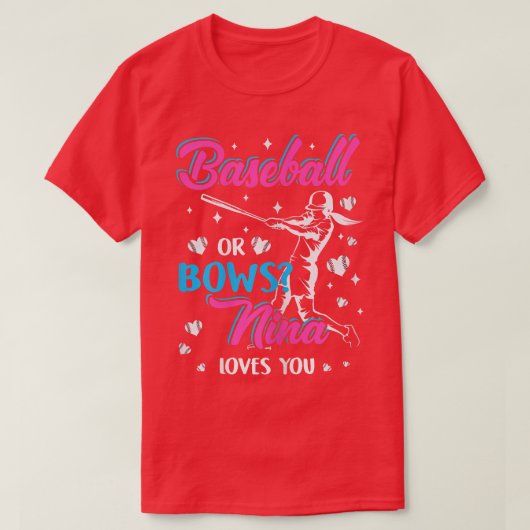 Womens honkbal of bogen nina houdt van je seksespe t-shirt (Design voorkant)