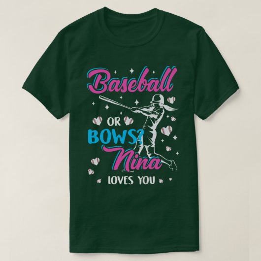 Womens honkbal of bogen nina houdt van je seksespe t-shirt (Design voorkant)