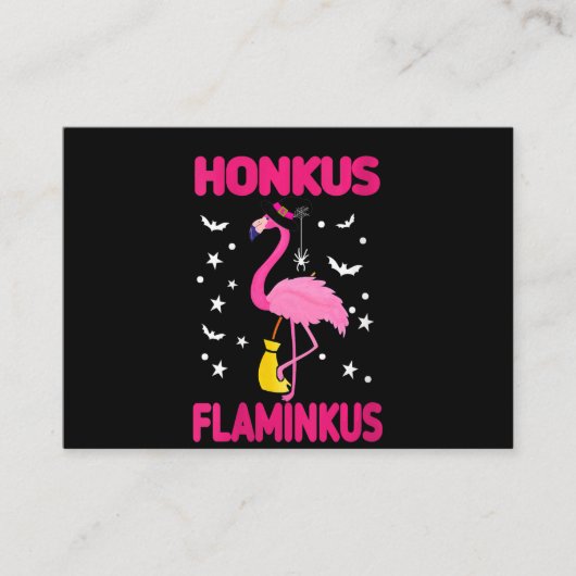 Womens Honkus Flaminkus Funny Gift for Halloween Informatiekaartje (Voorkant)