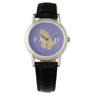 Womens Horloge-Handen van Gebed Geloof Horloge