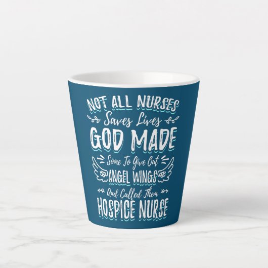 Womens Hospice Nurse Design for Nurse Roeping Latte Mok (Voorkant)