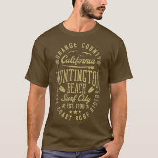 Womens Huntington Beach Surf City Oranje County Ca T-shirt