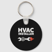 Womens Hvac Installer Funny Hvac Tech Technician F Sleutelhanger (Voorkant)