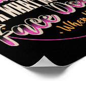 Womens I Can't Be Held Resnsible What My Face Does Poster (Hoek)