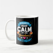 Womens I Can't Keep Calm It's My Grandson Birthday Koffiemok (Links)